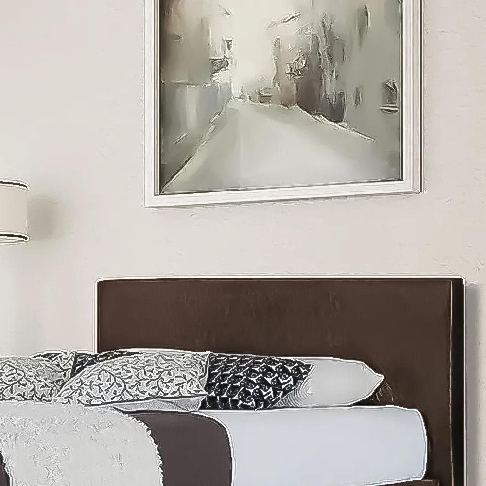 Brooklyn Single Bed Frame - Brown, Crushed Velvet