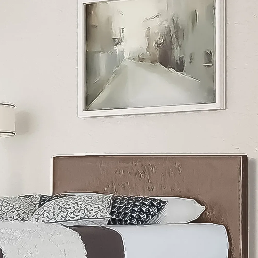 Brooklyn Single Bed Frame - Brown, Crushed Velvet