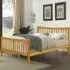 Brooklyn Single Bed Frame - Caramel, Pine