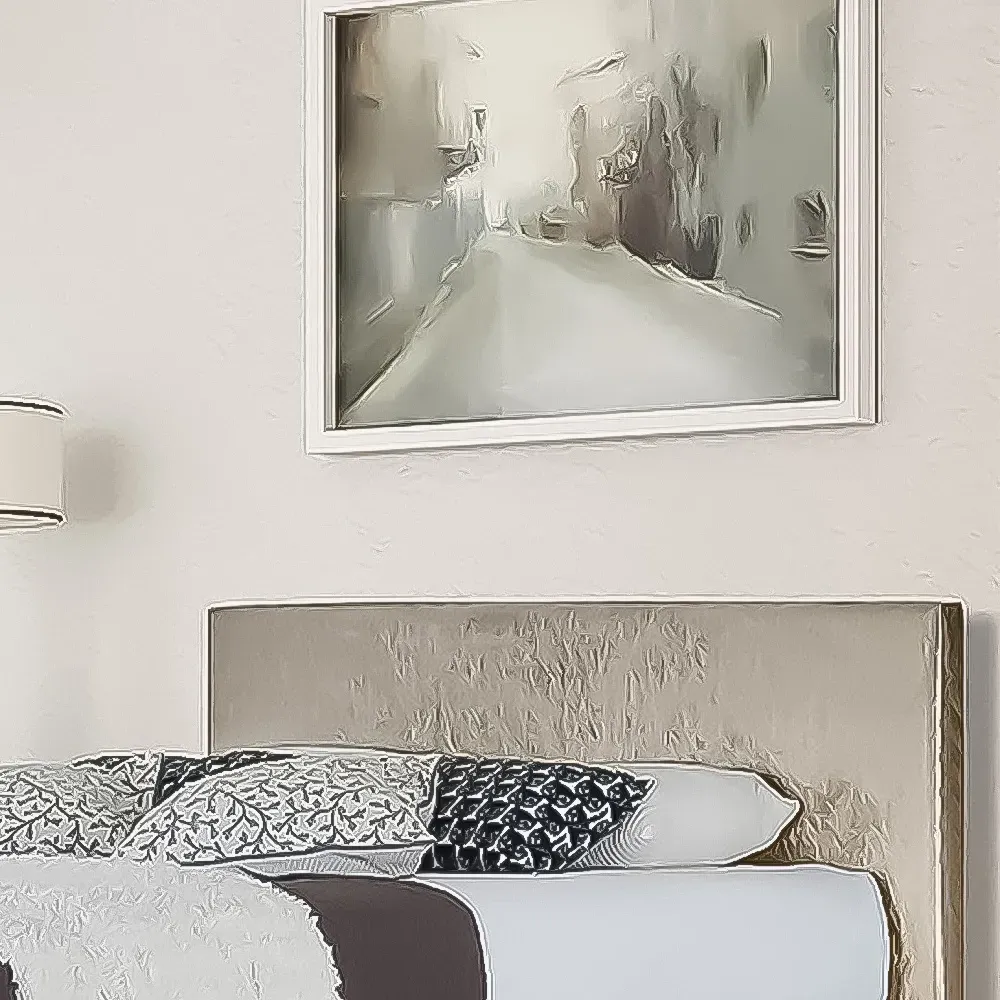 Brooklyn Single Bed Frame - Cream, Crushed Velvet