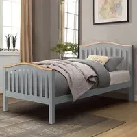 Brooklyn Single Bed Frame - Grey, Pine