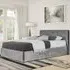 Brooklyn Single Bed Frame - Silver, Crushed Velvet