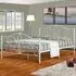 Brooklyn Single Bed Frame - White, Metal