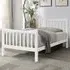 Brooklyn Single Bed Frame - White, Pine