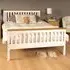 Brooklyn Single Bed Frame - White, Pine