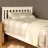 Brooklyn Single Bed Frame - White, Pine