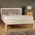 Brooklyn Single Bed Frame with Low Foot End - White