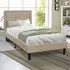 Brooklyn Single Buttoned Headboard Bed Frame - Grey
