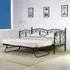 Brooklyn Single Day Bed with Trundle - Black, Metal