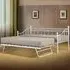 Brooklyn Single Day Bed with Trundle - White, Metal