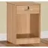 Brooklyn Single Drawer Bedside Table - Brown, Oak