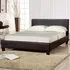 Brooklyn Single Ottoman Bed with Storage - Brown, Faux Leather