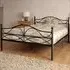 Brooklyn Single Scroll Effect Metal Bed Frame - Black