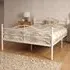 Brooklyn Single Scroll Effect Metal Bed Frame - White