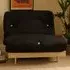 Brooklyn Single Sleeper Futon Base and Mattress - Black
