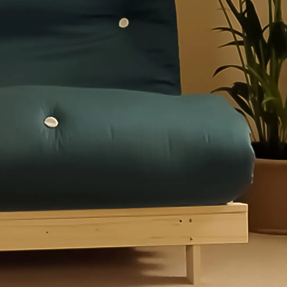 Brooklyn Single Sleeper Futon Base and Mattress - Green