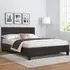 Brooklyn Single Sleigh Bed Frame - Brown, Faux Leather