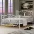 Brooklyn Small Double Bed Frame - White, Metal