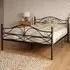 Brooklyn Small Double Scroll Effect Metal Bed Frame - Black