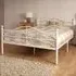Brooklyn Small Double Scroll Effect Metal Bed Frame - White