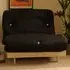 Brooklyn Small Double Sleeper Futon Base and Mattress - Black