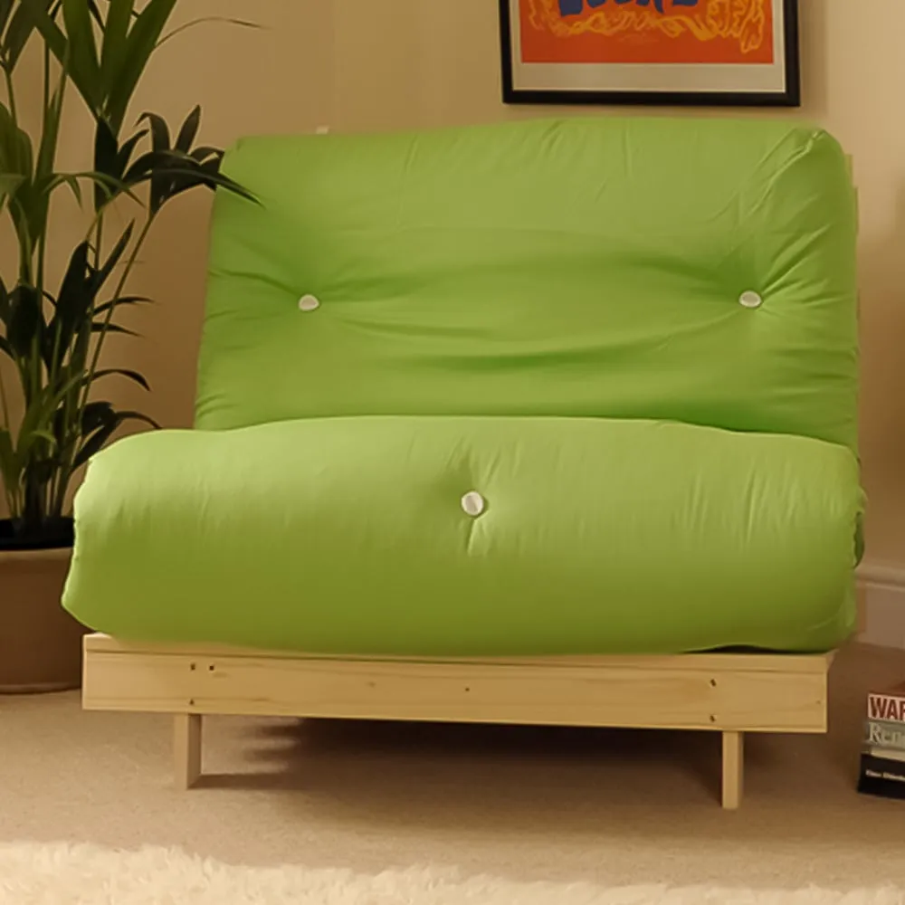 Brooklyn Small Double Sleeper Futon Base and Mattress - Green