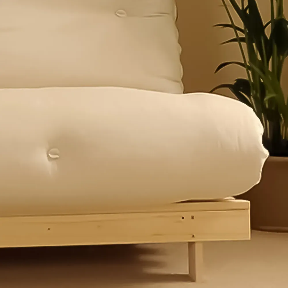 Brooklyn Small Double Sleeper Futon Base and Mattress - Natural