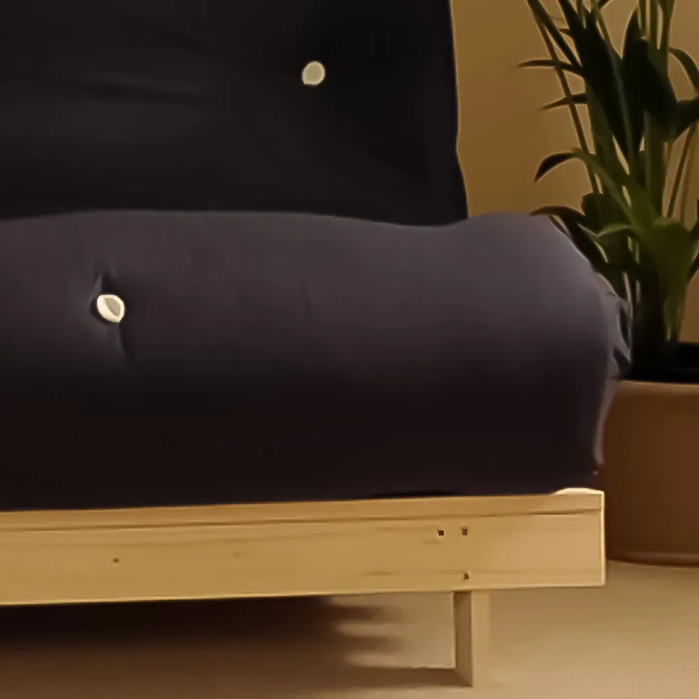 Brooklyn Small Double Sleeper Futon Base and Mattress - Navy