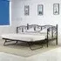 Brooklyn Small Single Day Bed with Trundle - Black, Metal