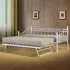 Brooklyn Small Single Day Bed with Trundle - White, Metal