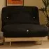 Brooklyn Small Single Sleeper Futon Base and Mattress - Black
