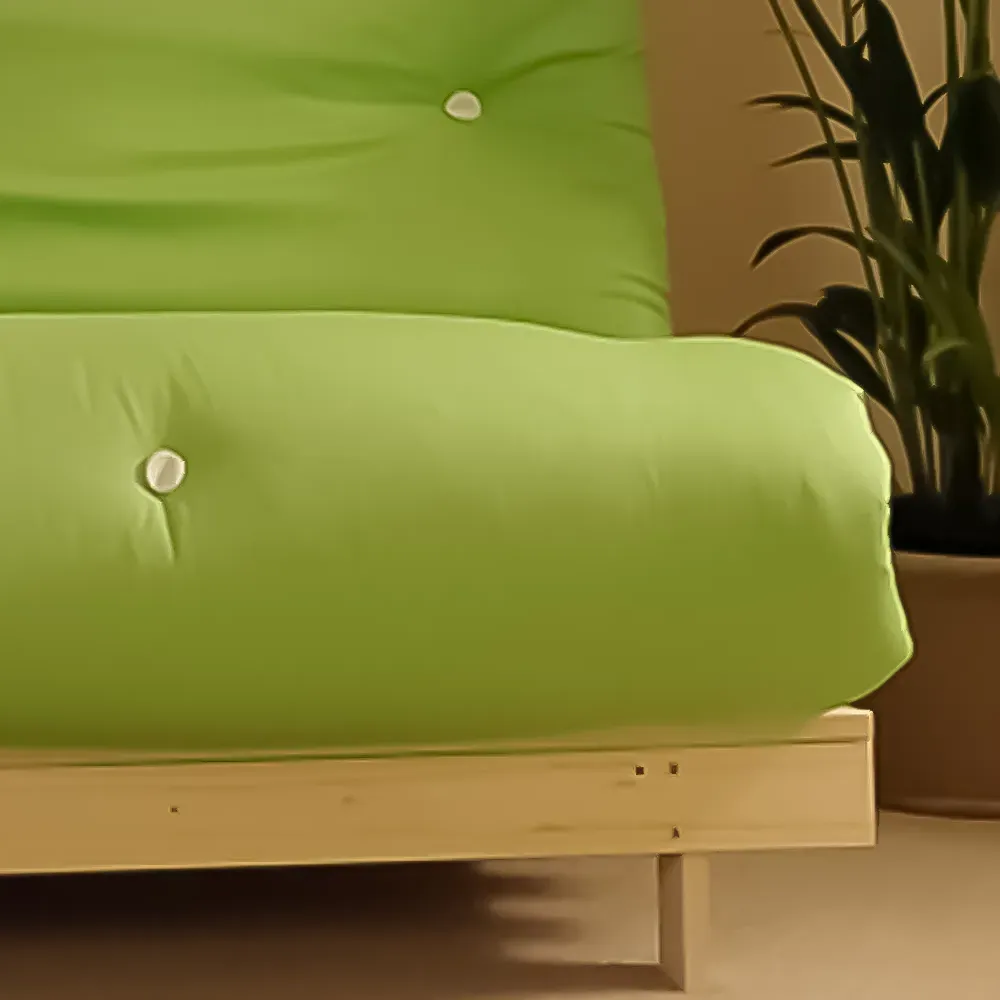 Brooklyn Small Single Sleeper Futon Base and Mattress - Green