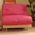 Brooklyn Small Single Sleeper Futon Base and Mattress - Pink