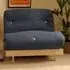 Brooklyn Small Single Sleeper Futon with Mattress - Navy