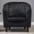 Brooklyn Tub Chair - Black, Crush Velvet