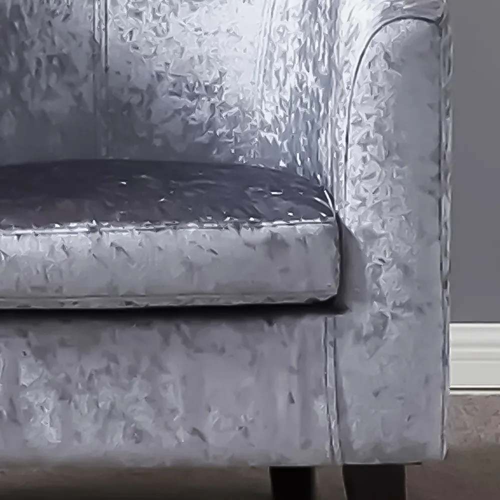 Brooklyn Tub Chair - Grey, Crush Velvet