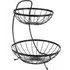Brooklyn Two Tier Fruit Bowl - Black