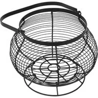 Brooklyn Wire Egg Basket - Black