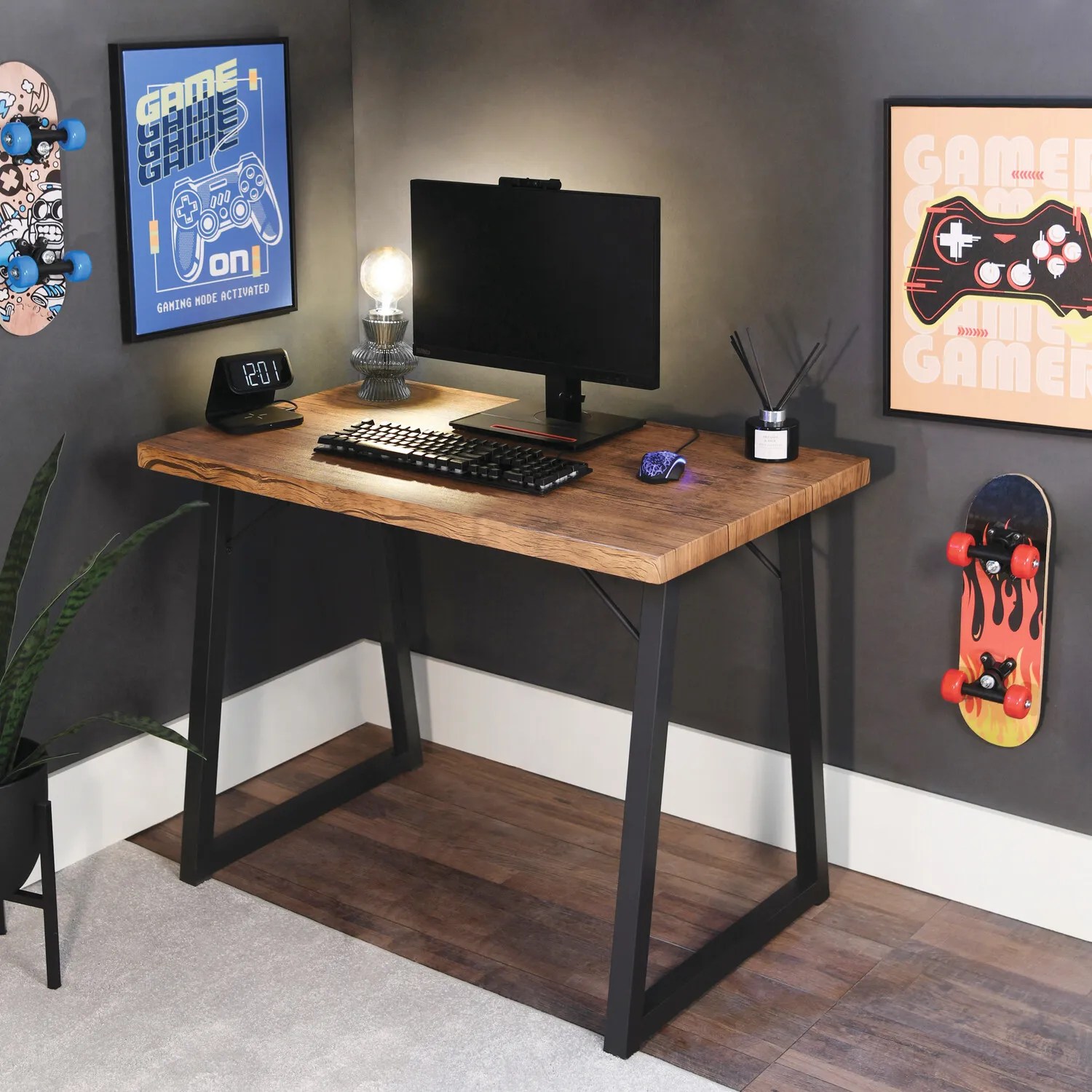 Brunel Desk - Brown, Steel image