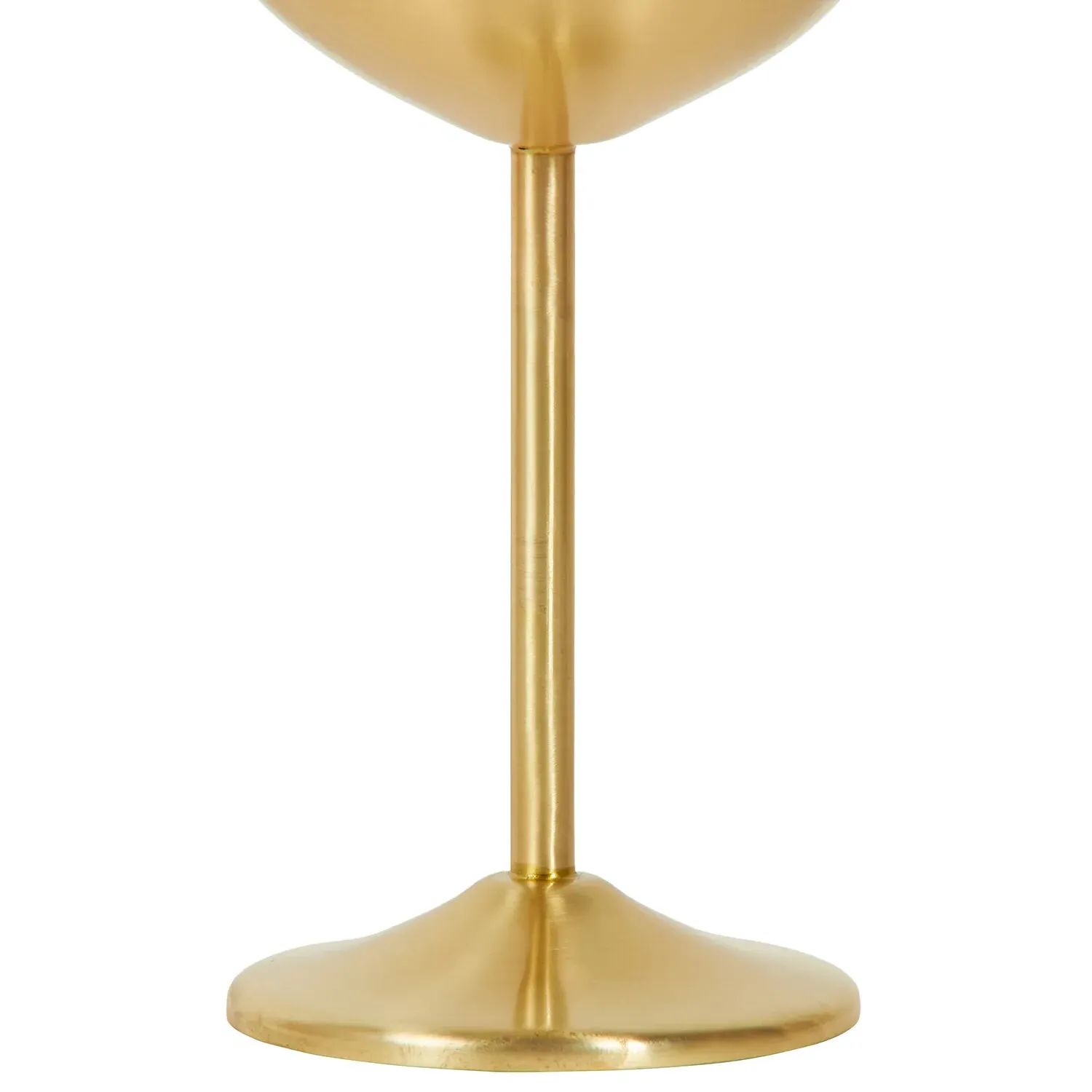 Brushed Gold Wine Glass - Gold, Stainless Steel