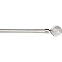 Bubble 120-210cm Extendable Curtain Pole - Steel