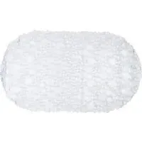 Bubbles Round PVC Bath Mat - Clear