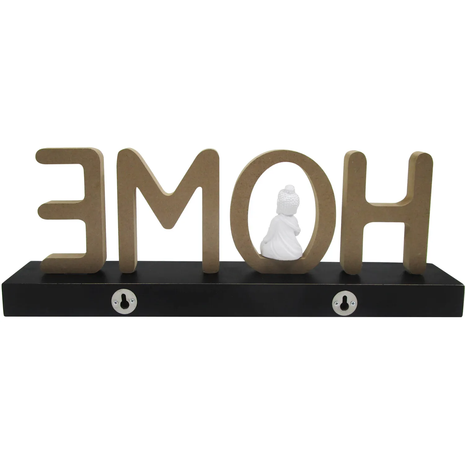 Buddha Plaque - Black, White