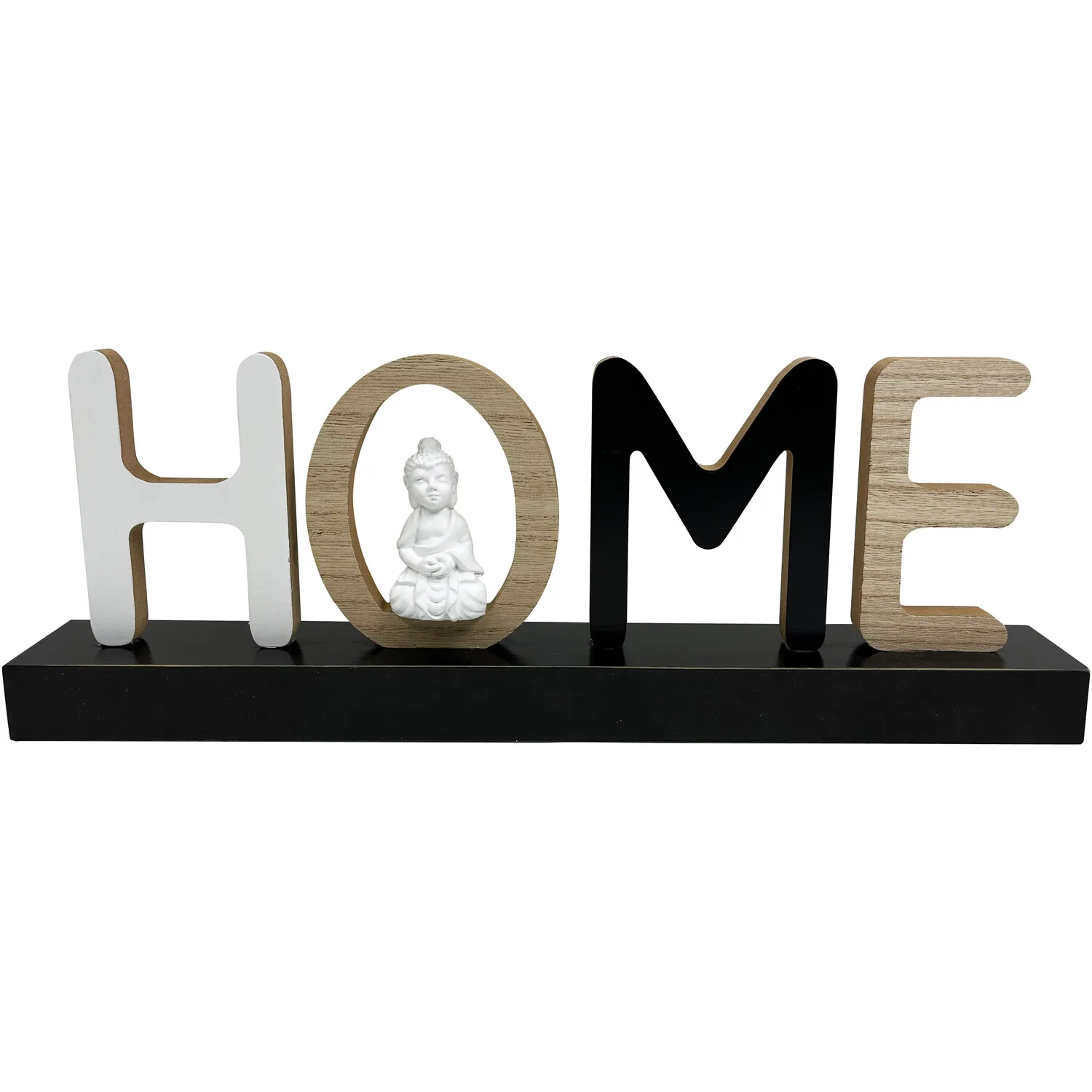 Buddha Plaque - Black, White image