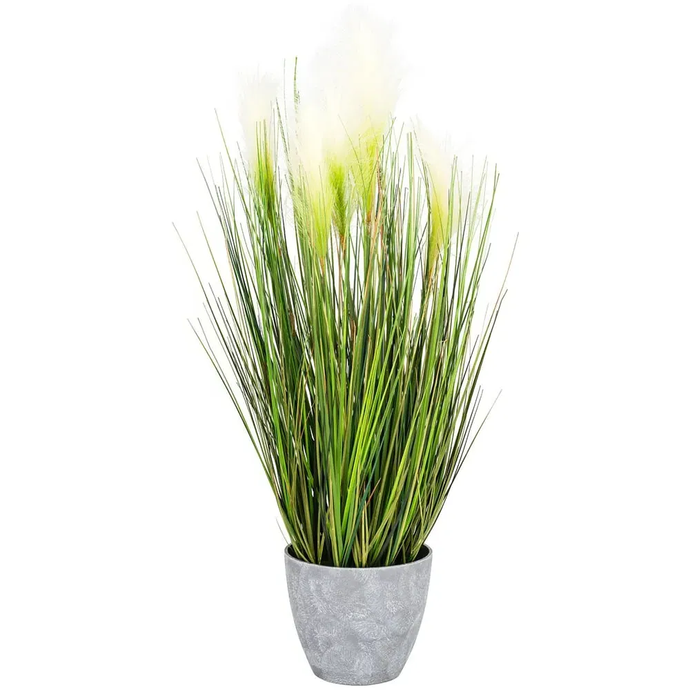 Bulrush Artificial Plant - Grey