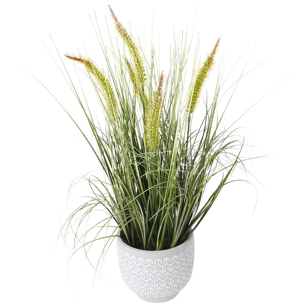 Bulrush Artificial Plant - White image