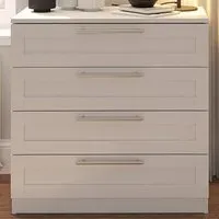 Burford 4 Drawer Chest of Drawers - White