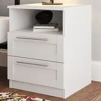 Burford Bedside Table - White