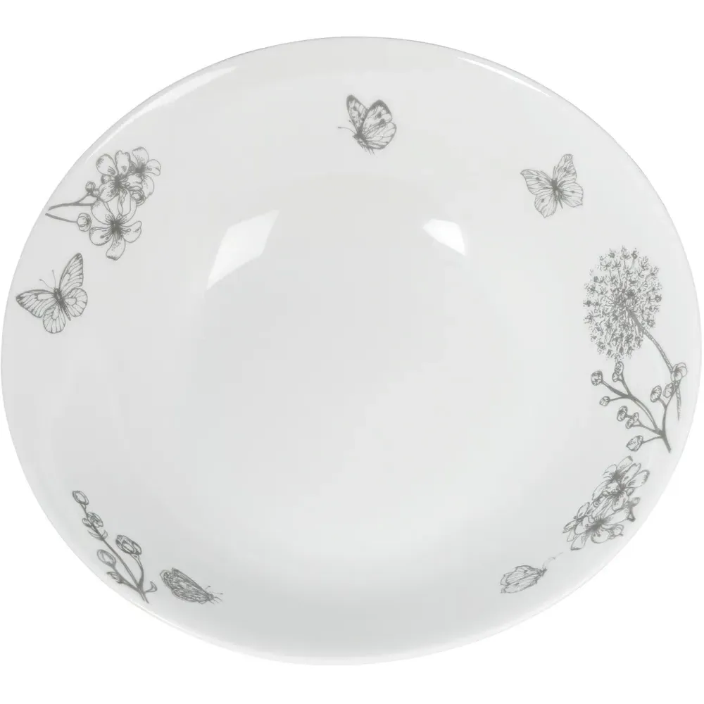 Butterfly Salad Bowl - White