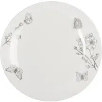 Butterfly Side Plate - White